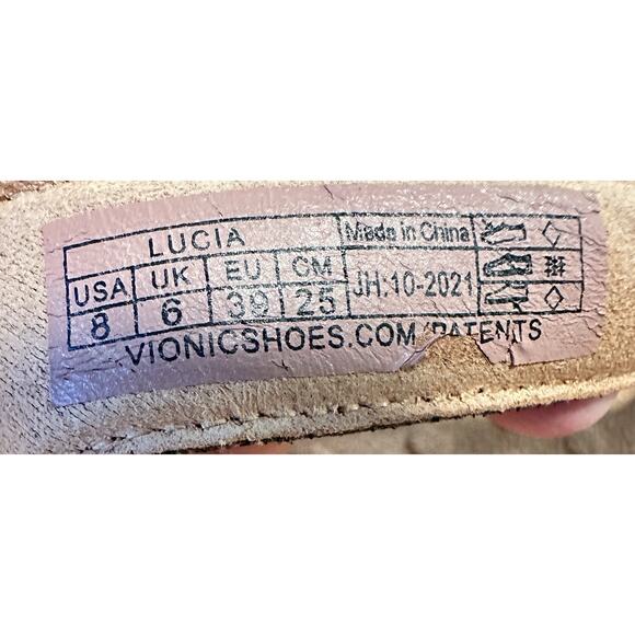 Vionic Lucia Snake Print Sandals Womens Size 8 Pink Embellished Flip Flops EU 39 - Picture 2 of 5